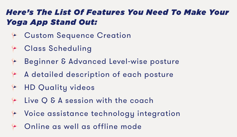 Features to add in your Yoga sequence app