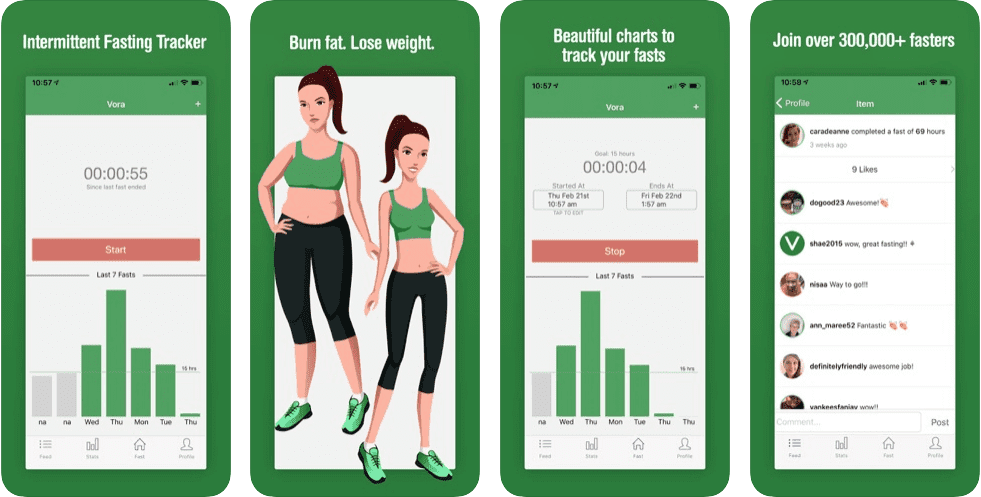 vora fasting tracker app