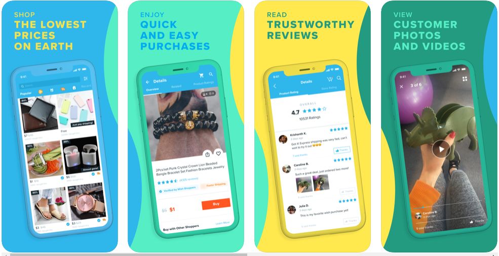 wish shopping app on appstore