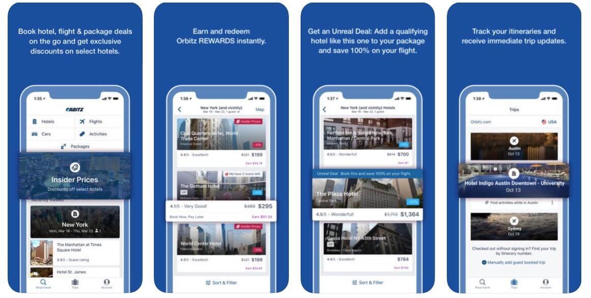 Develop an app like Orbitz for startup