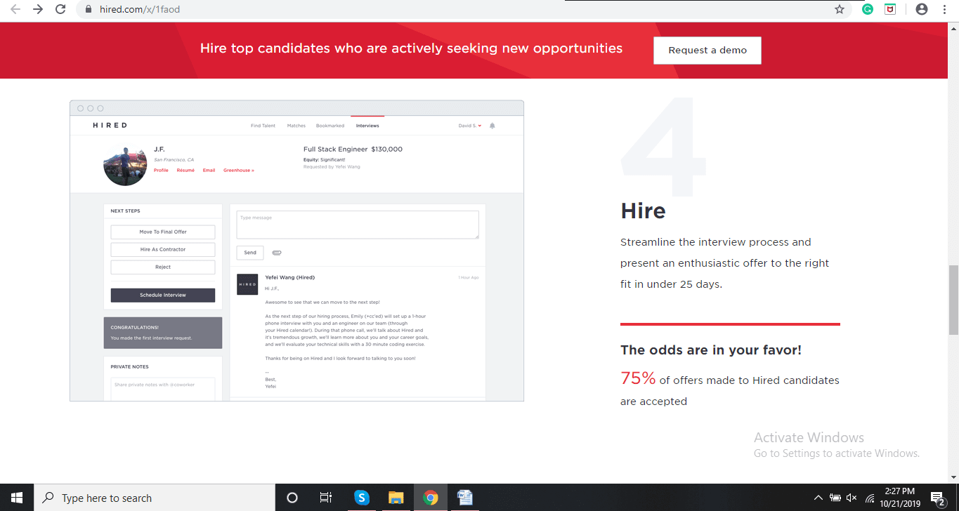 hired min
