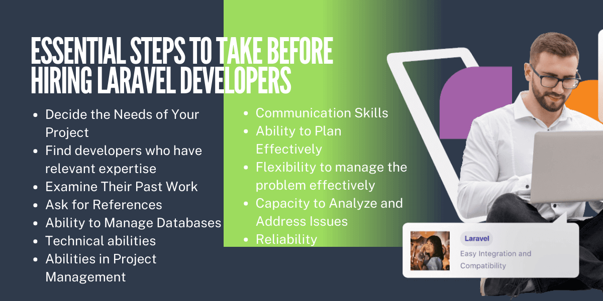 steps to take before hiring laravel developers