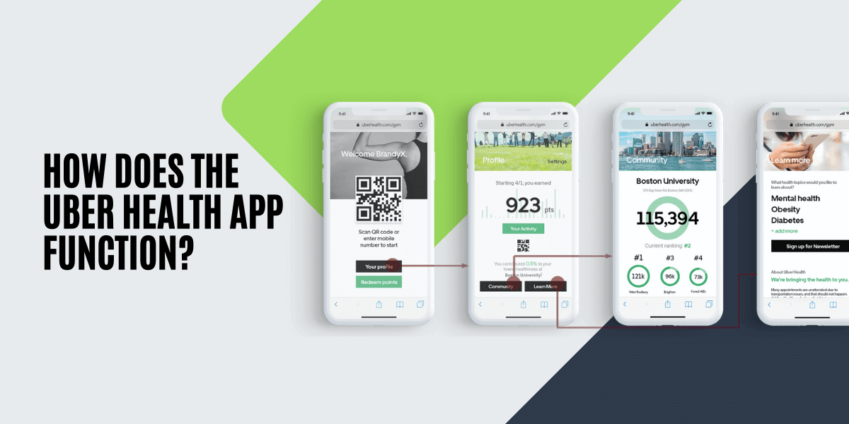 how does uber health app works