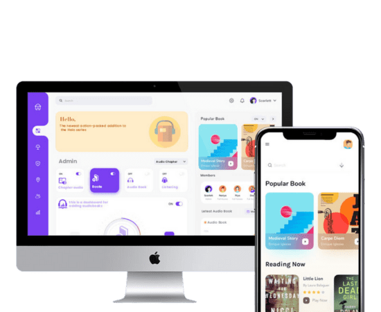audio app admin Panel Features