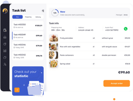 food delivery admin