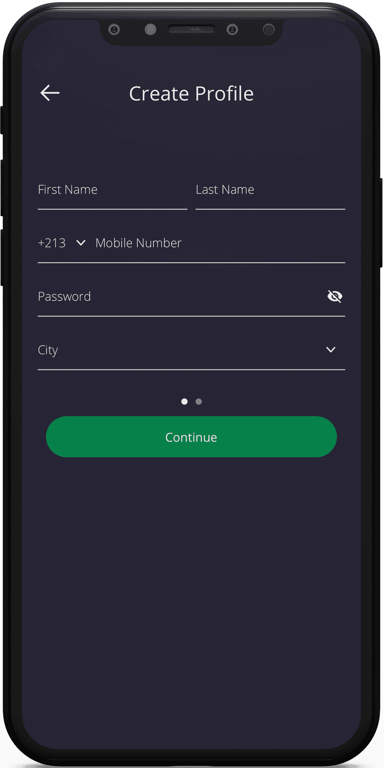 creater profile screen mobile 1