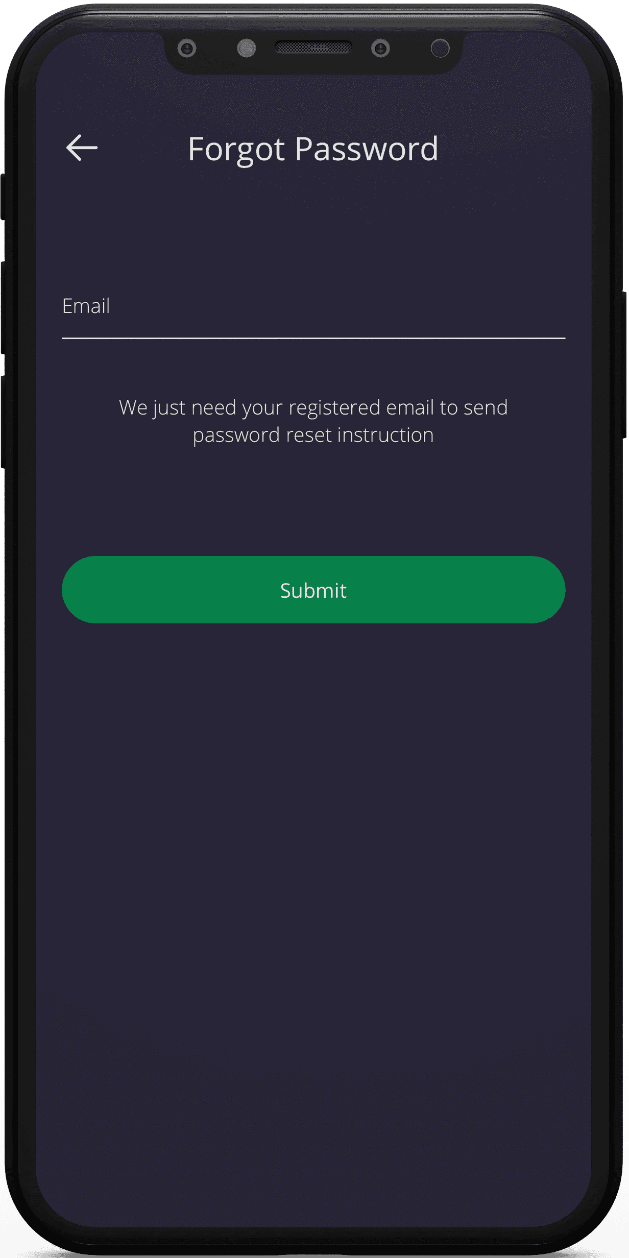 forgot password screen mobile 1