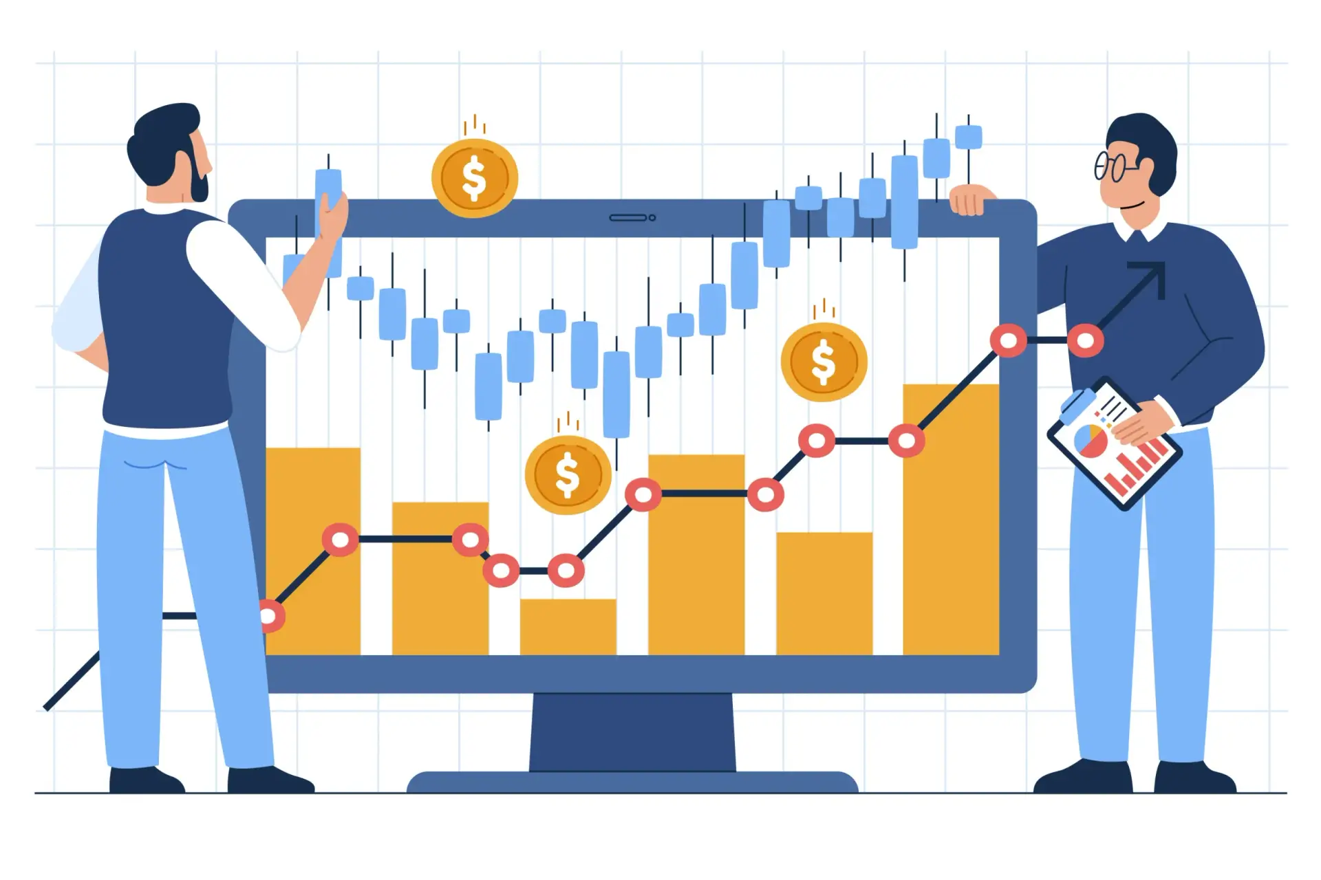 Confident trading dashboard with AI insights and clean data