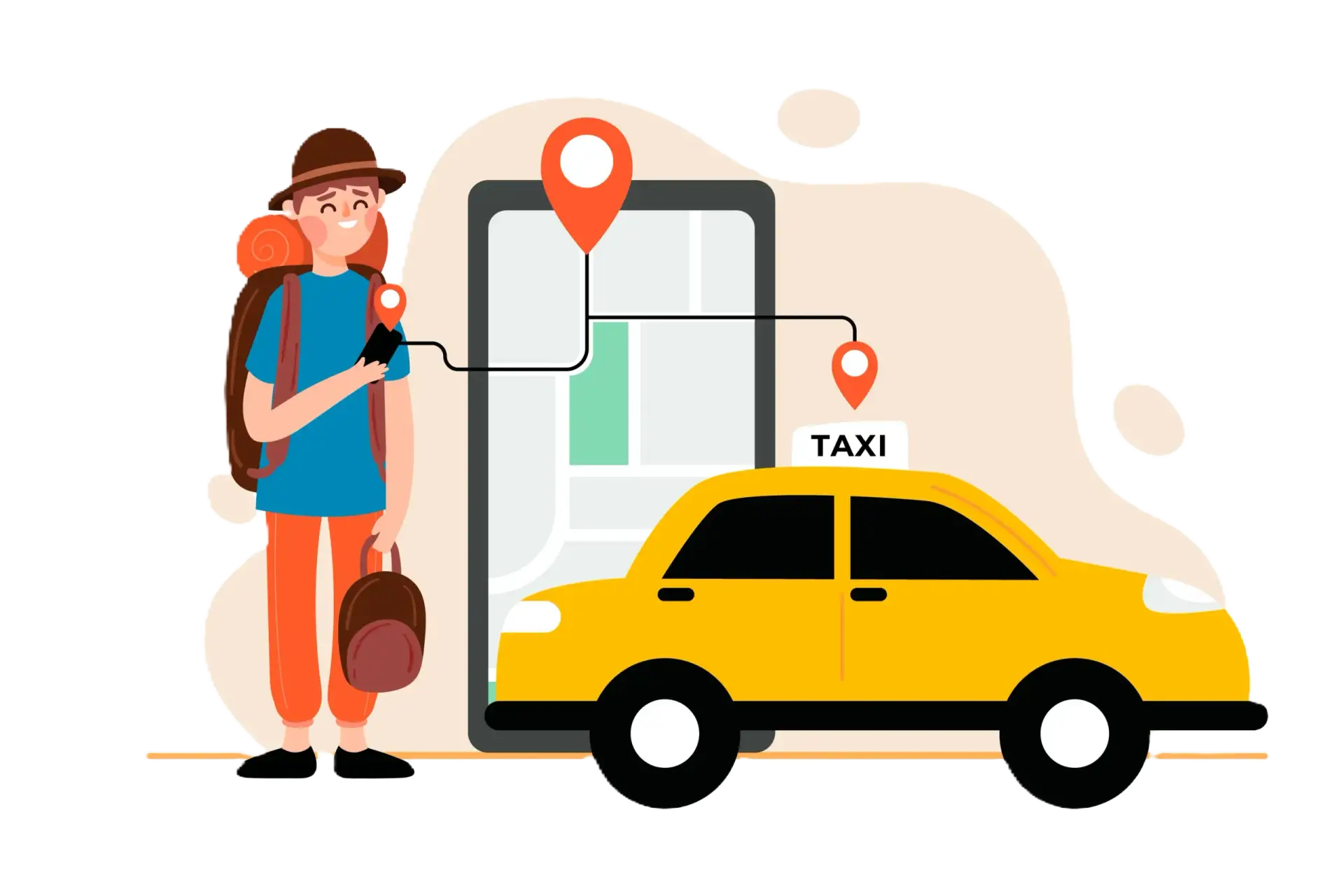 Ride-sharing and taxi booking app
