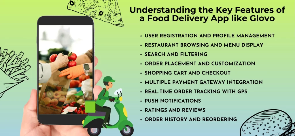 Understanding the Key Features of a Food Delivery App like Glovo
