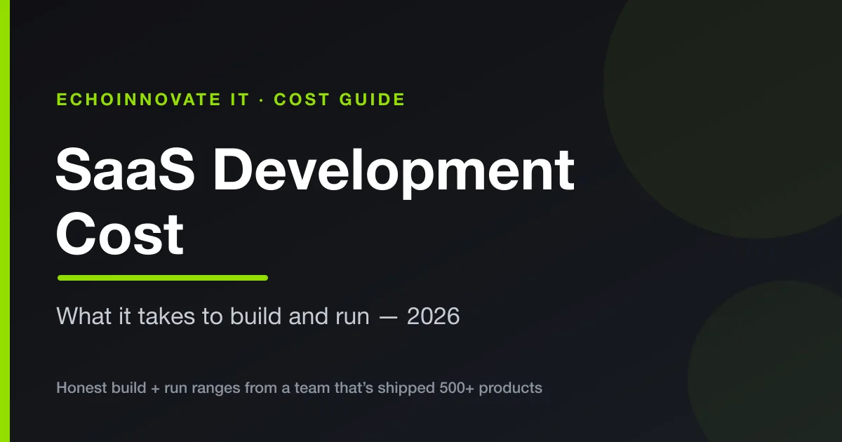 SaaS Development Cost in 2026: What It Takes to Build and Run a SaaS