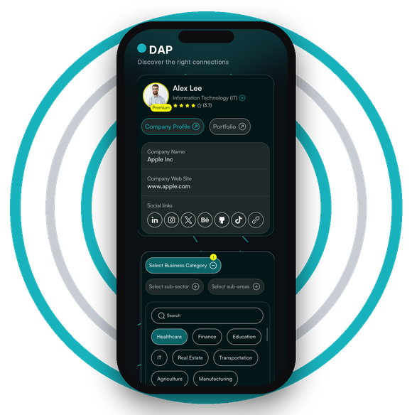 Dap ME — B2B networking mobile app