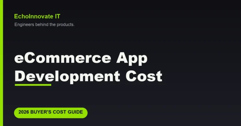 eCommerce App Development Cost 2026